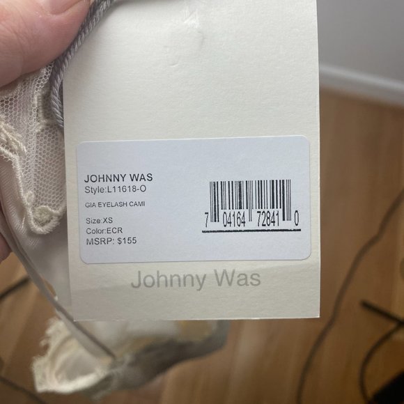 NWT JOHNNY WAS Gia Eyelash Velvet Cami - Picture 5 of 6